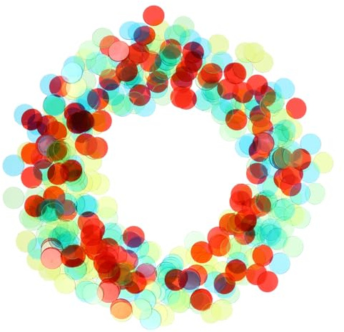 ifundom Jetons de Bingo Plastique Colorés Marqueurs Lisses pour Jeux de Comptage et Apprentissage Mathématique Couleur Aléatoire