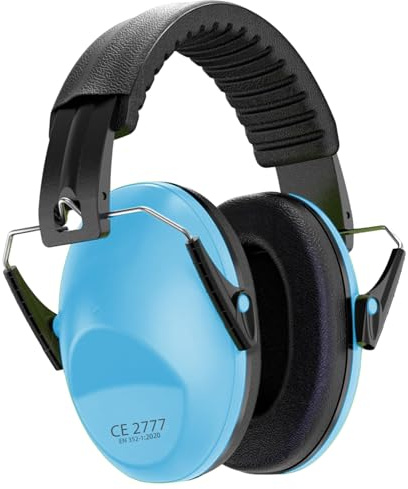 YANKUIRUI Hearing Protection for Children, SNR 26 dB Noise Protection for 3-16 years. Earmuffs for Sleep, Travel and Carnival Parades, Autism Noise Canceling (Blue)