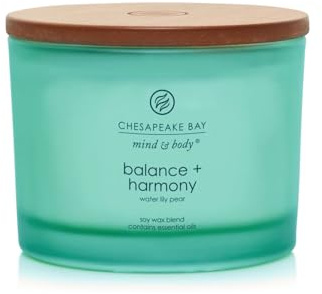 Chesapeake Bay Candle Scented Candle Balance + Harmony (Water Lily Pear) Coffee Table Home Décor