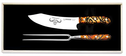 Giesser Qualitätsmesser Küchenmesser Tranchiermesser Premiumcut Tranchierset 2er Set (Spicy Orange)