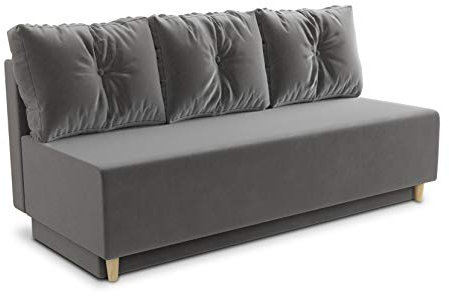 Sofnet - Bettsofa Mico mit Schlaffunktion (Grau, Kronos 22)