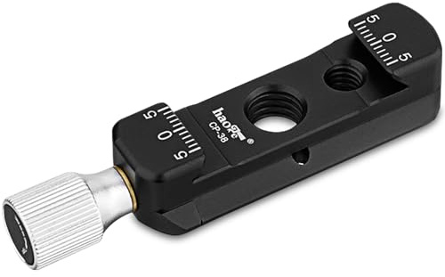 Haoge CP-38 Quick Release Clamp for Arca-Type Standard with 1/4” Thread 3/8” Locating Hole NATO Rail (ARRI-Style Mount)