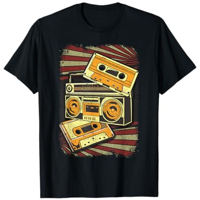 Retro Vintage Boombox 80er Jahre Musik Old School Radio Boombox T-Shirt