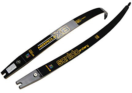 SHARROW 66 68 70 Bogenschießen Recurve Bogen Wurfarme Takedown ILF Gerät ILF Bogenglieder 20-44 lbs kompatibel für 23 25 Riser für Erwachsene/Anfänger (66, 20Lbs)