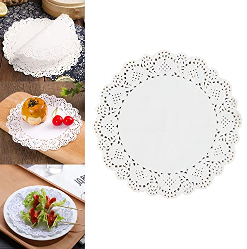 CC wonderland zone 4.5 Pouces(11.5CM) Napperon Papier Rond,100 Pièces Dentelle Papier Pad pour Fête…