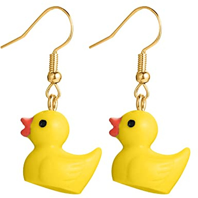 Mode-Karikatur-Tier-nette Enten-Ohrringe für Frauen-Schmuck-Geschenke Glocke Ohrringe