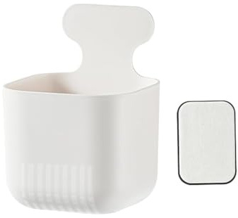 MORNITE 2 Stück Magnetbecher, magnetischer Spind, Aufbewahrung, Stifthalter, Organizer für Kühlschrank, Wäsche, Korb für Tafel-Schreibtische, weiß