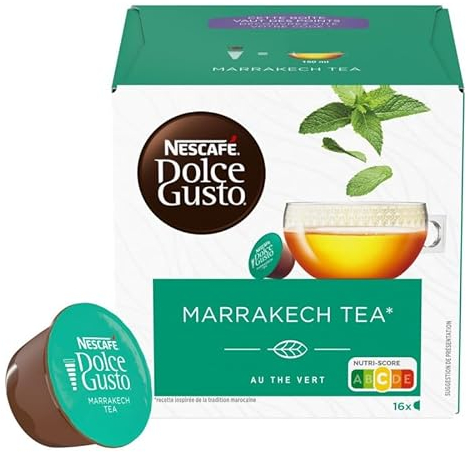 DGUSTO - Capsules Thé Marrakech pour Machine à Café - Saveur exotique et rafraîchissante - 82g - Lot De 3