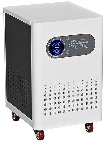 Stabilizzatore di Tensione, Regolatore di Tensione Pesante di Tensione Ad Alta Potenza Condizionatore di Alimentazione AC Monofase 220 V Output per Elettrodomestici Instabili,Black,30000W