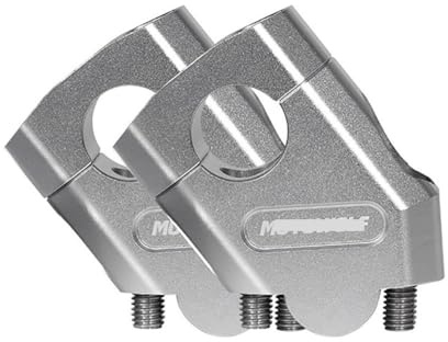 Handlebar Risers For Y&amaha FZ6 S2 FZ 6 MT-07 MT-09 MT07 MT09 MT 07 MT 09 Motorcycle Handlebar Riser Bar Mount Handle Clamp 28mm 22mm (Color : 22mm Silver)