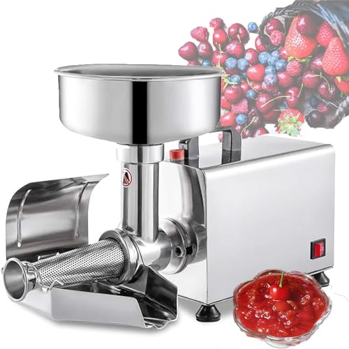 DPLWJPP Spremitore Elettrico Passata di Pomodoro E Marmellate Passapomodoro Elettrico Spremiagrumi per Marmellate E Salse,Acciaio Inossidabile,per Conservare Purea Pomodoro,220V