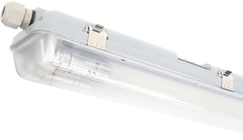 Proventa Feuchtraumleuchte mit LED-Röhren 150 cm 2x 20,5W neutralweiß IP65 G13