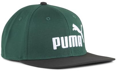PUMA Erwachsene ESS No. 1 Logo Cap mit flachem Schirm OneSize, Black Dark Myrtle Green