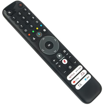 VINABTY RC833 GUB2 Replace Voice Remote Control Fit for TCL C64K Series QLED Smart TV 4K UHD TV 65C645K 75C645K 85C645K 43C645K 50C645K 55C645K 98C655 85C655 75C655 65C655 55C655 50C655