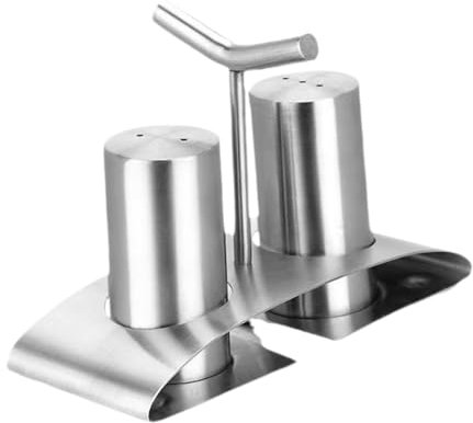 LOVIVER 2X coctelera de Acero Inoxidable, Utensilios de Cocina Recargables, contenedor de condimentos, tarros de condimentos para Mesa, RV, restaurantes,