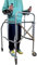 App Life Deambulatore Antibrachiale Pieghevole - Struttura in Acciaio, Imbottitura in PU, 4 Ruote con Freni, Regolabile in Altezza, Portata 136 kg