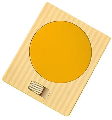 Mug Warmer,2 Temperature 2 Modes Coffee Warmer Electric Candle Warmer,Adjustable USB Beverage Warmer For Egg Cake Wet Towels (Yellow)