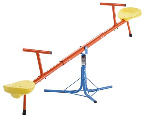 VEVOR Altalena per Bambini, Capacità di 45,4 kg per Posto, Altalena Girevole con Gambe di Supporto a 3 Punte, Attrezzatura da Parco Giochi all'Aperto, Giocattoli da Esterno, Girevole a 360 Gradi