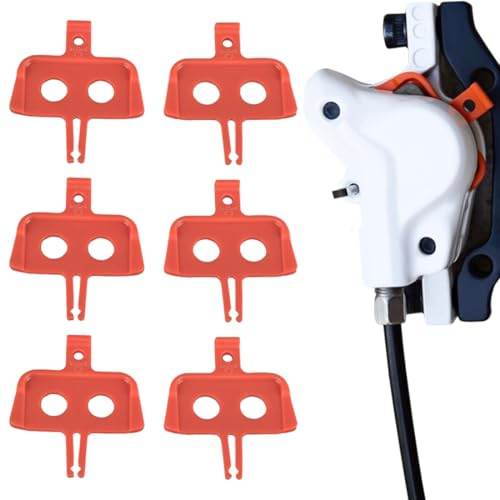 WUSJCOF 6 Piezas Espaciador, Transporte Seguro Frenos de Disco, Protección para Discos, para Pastillas Hidráulico, Separador de Freno, Accesorios de Bicicleta, Hidraulicos Bici Pastillas de Bicicleta