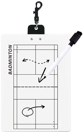 Pickleball Appunti – Lavagna strategica portatile per allenamenti, planner tattico magnetico cancellabile a secco, organizer leggero | accessorio sportivo durevole per giocatori, allenatori, squadre