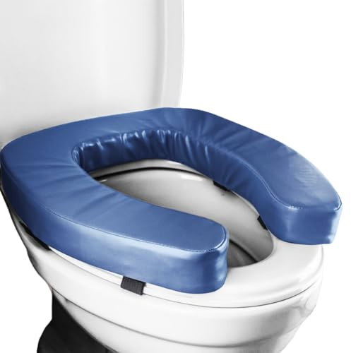 Raised Toilet Seat | Non-Slip Ergonomic Assist | Disabled High Rise Toilet Seat Extender | for Elderly Disabled Pregnant Home Travel Hospital Bathroom RV Restaurant