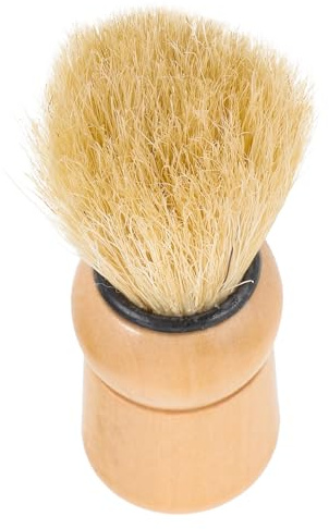 Toyvian Accessoire de Rasage Brosse à Barbe en Bois à Poils de Sanglier, Nettoyant Pores, pour Moustache et Cou