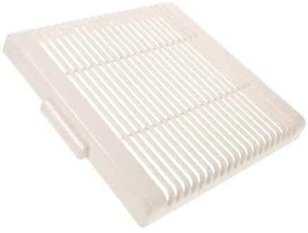 Veemoon Cubierta de Ventilación Cuadrada de Plástico de Color 23,5 Cm para Extractor de Cocina y Baño, Repuesto de Rejilla para Ventilador de Pared y Techo, Solución Versátil