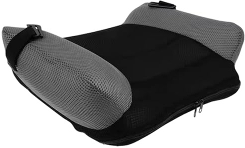Aufblasbare Sitzerhöhung, tragbar, rückenfrei, mit Schnalle und Tragetasche, aufblasbares, atmungsaktives Sitzkissen für Reisen, Outdoor, Auto