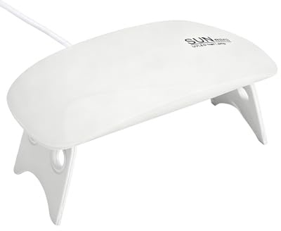 GYCAQAC Lampada UV per unghie in gel, asciuga unghie con 2 timer, smalto gel ad asciugatura rapida, strumenti per nail art, accessori per mini manicure