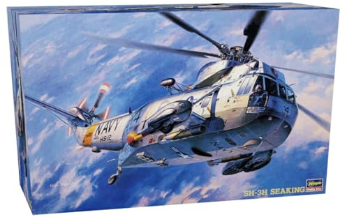 Hasegawa 1/48 SH-3H Sea King, Schwarz, Marineblau