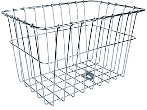 Wald 585 Rear Bicycle Basket (14.5 x 9.5 x 9) W585 Silver