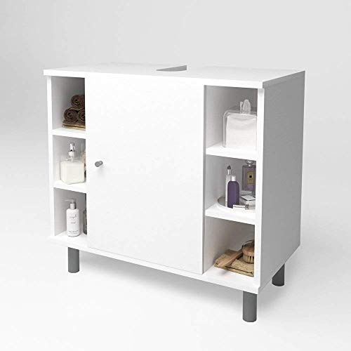 Vicco Mobile sottolavabo per bagno Fynn, Bianco, 60 x 54 cm