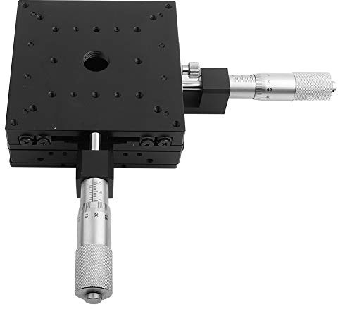 XY-Lineartisch Mikrometer Manueller Schiebetisch Trimmplattform Kreuzrollenstufen (SEMY100-AC 100 * 100 * 40mm)