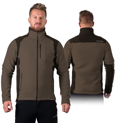 NORTHFINDER Fleece Pullover Herren MISSION | Warme Fleecejacke Herren mit einer Material verwendeten Antipilling- Technologie | Perfekt geeignet als Arbeitspullover herren