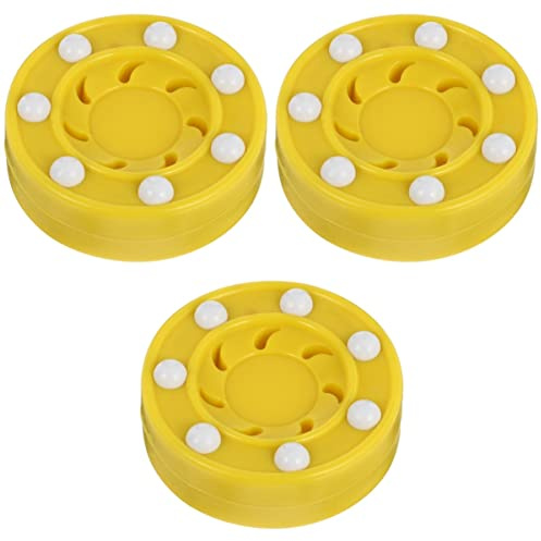 Rollerhockey Puck FüR Training Und Wettkampf 7 5 cm Gelber Pp Puck FüR Rollschuh- Und StraßEnhockey Ideal FüR Glatte OberfläChen