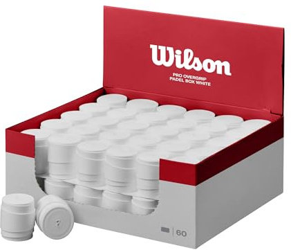 Wilson Overgrip Pádel Pro, Paquete de 60, Blanco