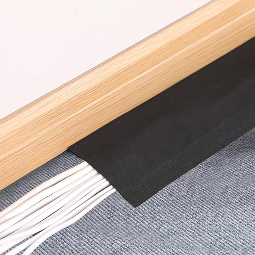 RAKKYO Kabelschutz, Teppichkabel-Abdeckstreifen, for Sichern und Verstecken von Bodenkabeln, Wandleuchte, Kronleuchter, Computerbildschirm, Kabel-Organizer, Hunde- und Katzenschutz (Size : 25m(82ft)