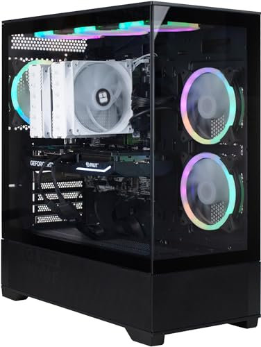 XUM Vista Prebuilt Gaming PC: Intel Core i7-13700F, NVIDIA GeForce RTX 5070 12GB, 32GB DDR4 RAM, 1TB NVMe SSD, 850W PSU 80+ Bronze, aRGB, WiFi 5, Windows 11 Home, Black Case