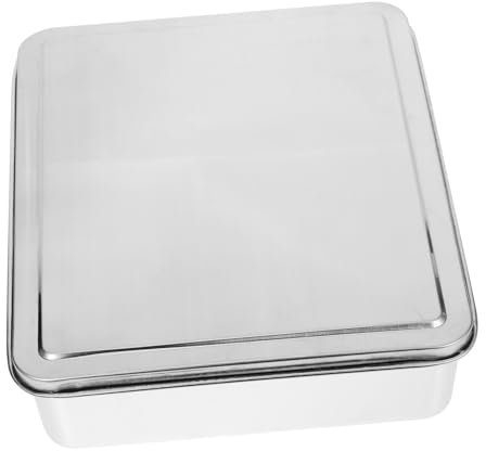 Hoement Cake Baking Pan Aus Edelstahl Mit Deckel Tiramisu-box Für Kuchen Und Gebäck Für Partys Und Backen Mit Antihaftbeschichtung Und Feiner Verarbeitung