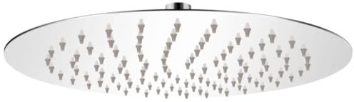 Wenjnigqi-142155 Pommeau de douche rond effet pluie acier inoxydable 25 cm