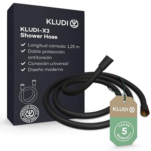 KLUDI 81071 X3 duschslang, svart matt