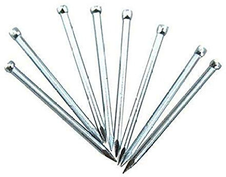 DUBTEDHOU Clavo galvanizado para Pared de hormigón,Clavos d 50 Uds. Accesorios for Revestimiento de Suelo de Madera, Clavos sin Cabeza de Acero Puro(3.5 Cm)