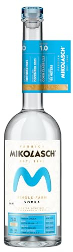 Mikolasch Single Farm Vodka - Vodka Ucraina, 40%, Bottiglia in vetro da 700 ml