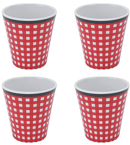 4 Uds Taza de Melamina Taza de Agua Taza de Melamina para Restaurante Catering, Tazas de Caldo de Caldo