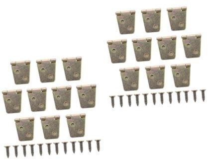 Housoutil 20 Ensembles Charnière De Carnet De Croquis Charnières De Séjour D'armoire Diviseurs Charnière De Boîtier Simple Afficher Brochettes Couvercle Petites Charnières Hommes Le Fer