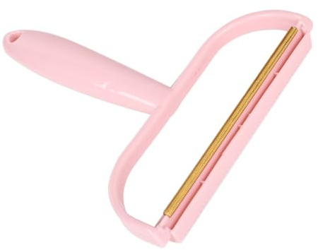 ERINGOGO Removedor de Pelusas para Ropa de Plástico Color Rosa, Quitapelusas Portátil y Cómodo para Eliminar Pelusa y Pelo de Mascotas en Prendas