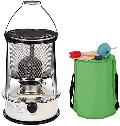 Portable Kerosene Heater Stove, Larcapacity Burner White, Lightweight Camping Tent Oil Heaters, for Indoor Outdoor