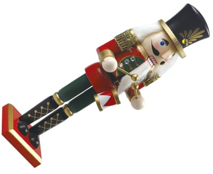 FUNOMOCYA Décoration Casse Noisette Peint Main Figurine Soldat pour Noël Ornement de Bureau Décoration Festive de Table Cadeau de Noël Original