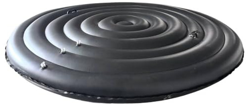 Lawnoval Housse de baignoire gonflable réglable 128 cm, 158 cm, 180 cm, PVC thermique pour isolation, spa extérieur et piscine, blanc ou noir pour noir avec H