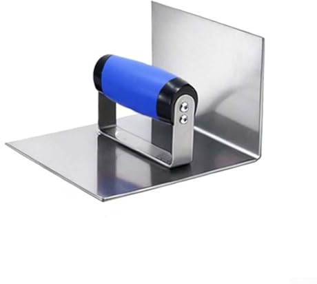 Paleta de esquina exterior interna para paneles de yeso, herramienta de enlucido de acero inoxidable para un acabado suave, ligera con mango de goma cómodo (2 piezas)